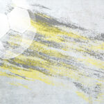 כדורגל אפור צהוב (24991)